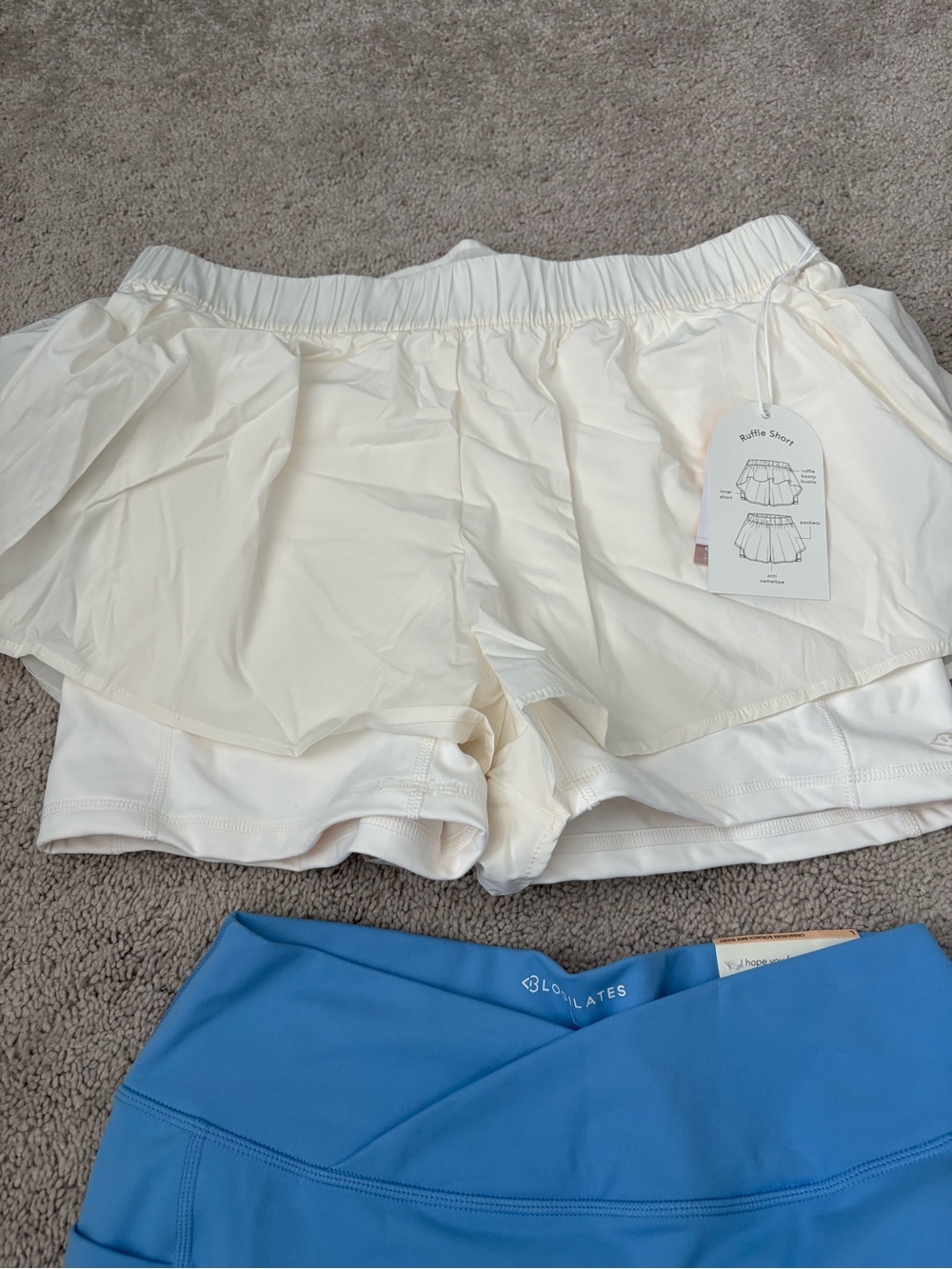 Blogilates Bike Short And Ruffle Short Size Large Bundle New - Picture 8 of 9